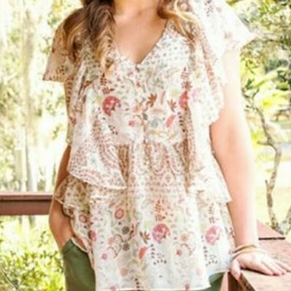 Matilda Jane layered blouse - size medium - Picture 1 of 8